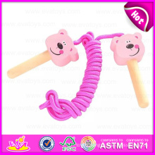 Lovely Animal Kids Wooden Handle Skipping Jump Rope, Useful Training Wooden Skipping Jump Rope W01A132